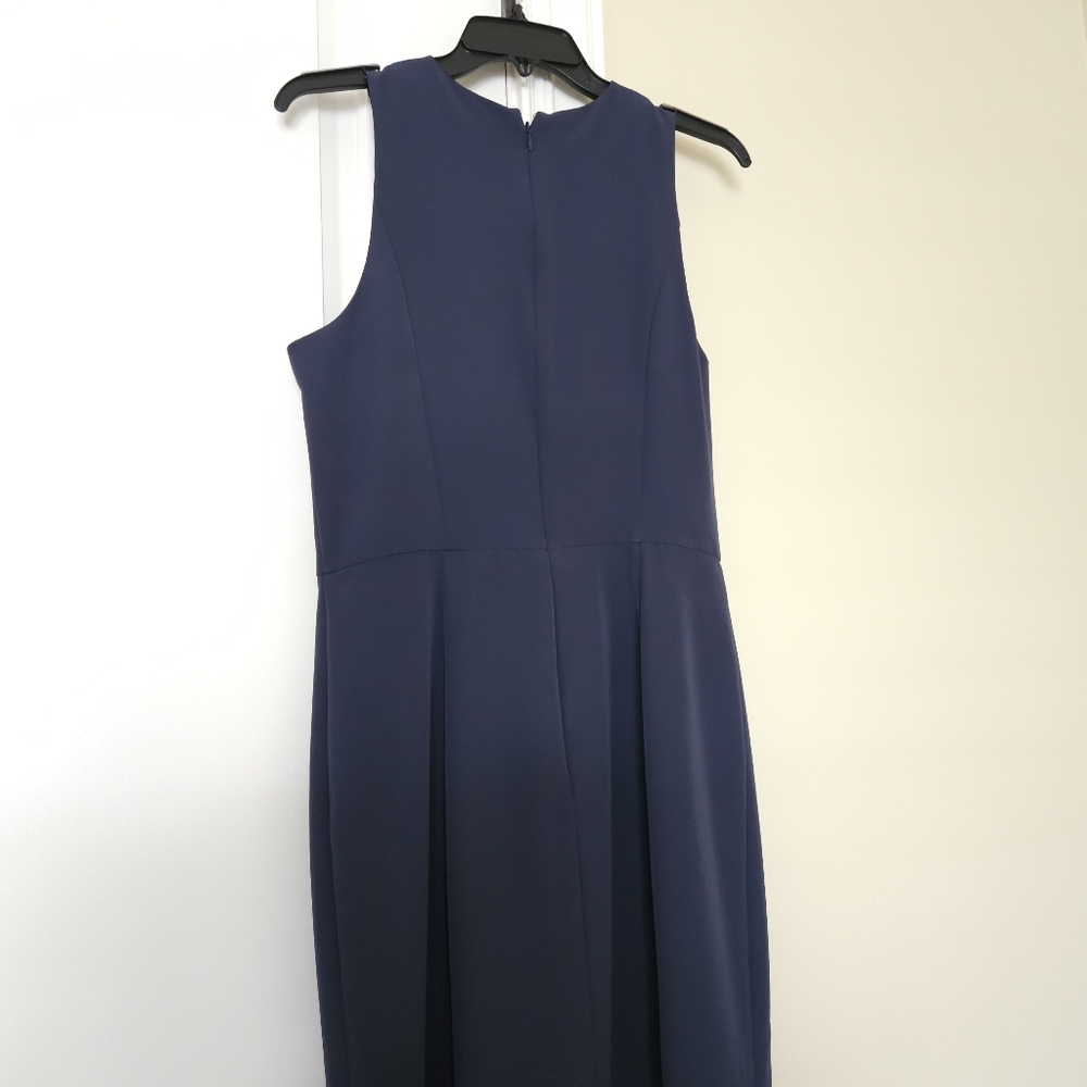Kay Unger column gown, size 10, Prussian blue - Picture 4 of 14